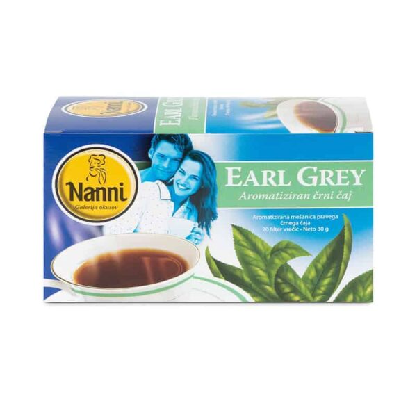 Nanni Čaji - Earl Grey 30g Črni čaj 30g