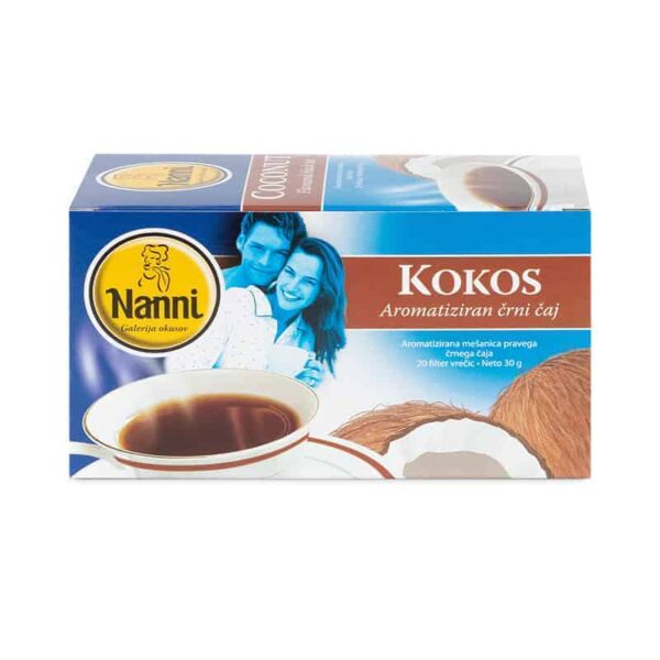 Nanni Čaji - Črni Kokos 30g Črni čaj 30g