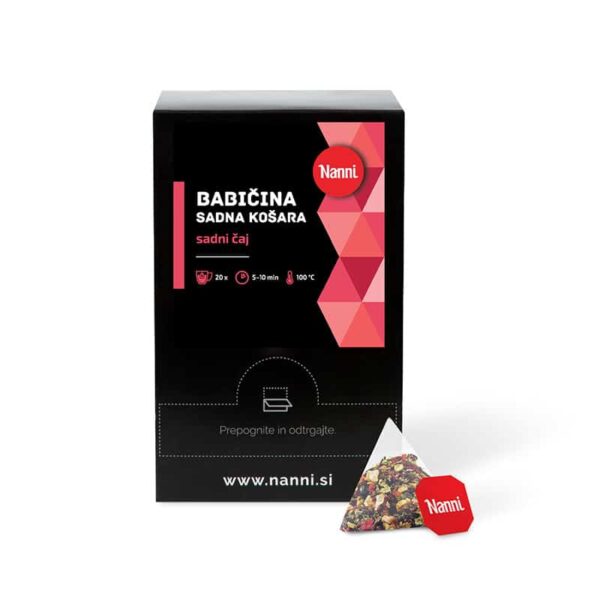 Čaj Piramida Babičina Sadna Košara 80g Sadni čaj 80g