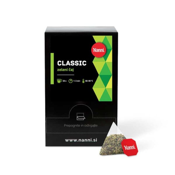 Čaj Piramida Finest Green Tea 80g Zeleni čaj 60g