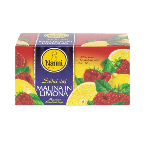 Nanni Čaji - Malina Limona 50g Sadni čaj 50g